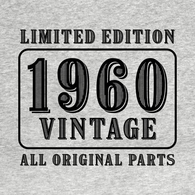 All original parts vintage 1960 limited edition birthday by colorsplash